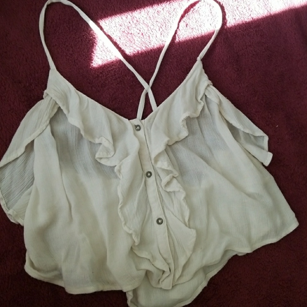 White crop top
